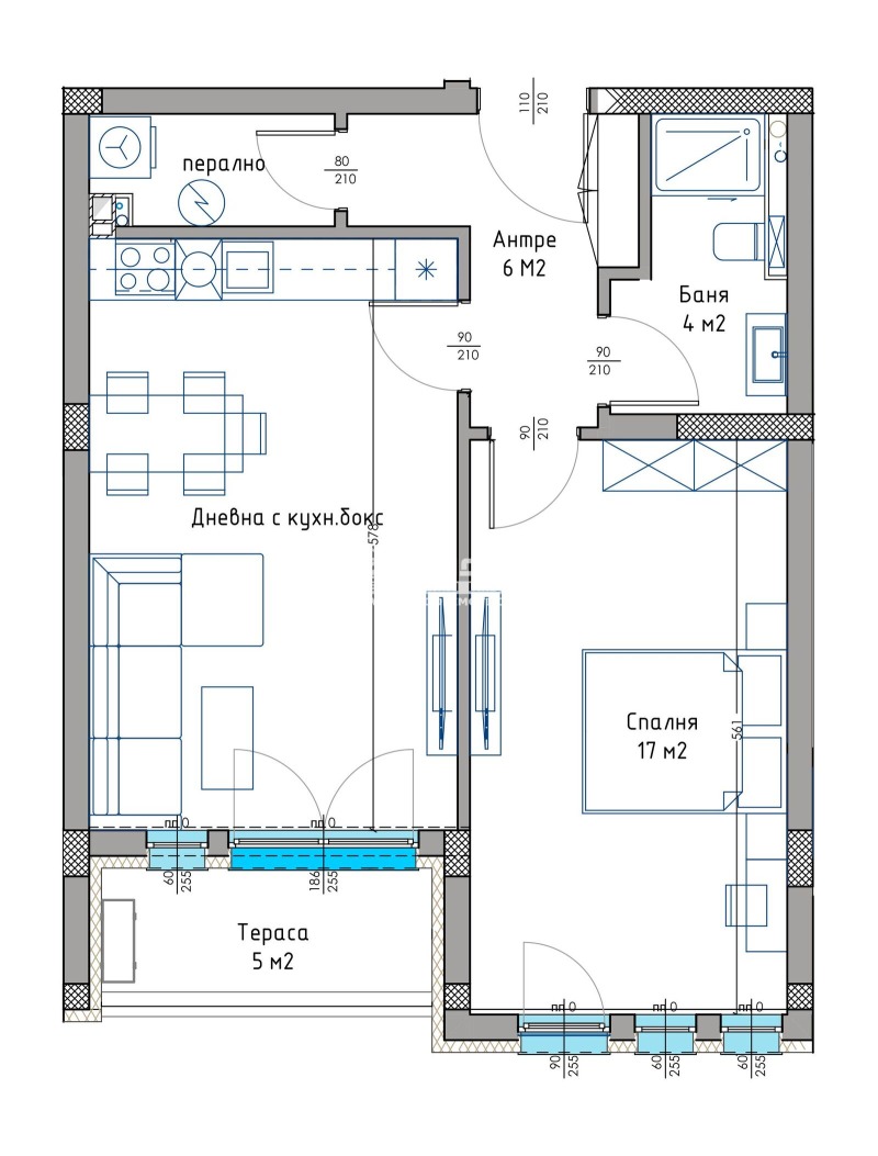 À venda  1 quarto Plovdiv , Hristo Smirnenski , 73 m² | 93561229 - imagem [2]