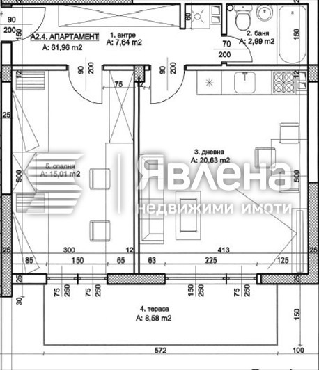 Продава 2-СТАЕН, гр. Благоевград, Освобождение, снимка 3 - Апартаменти - 52880823