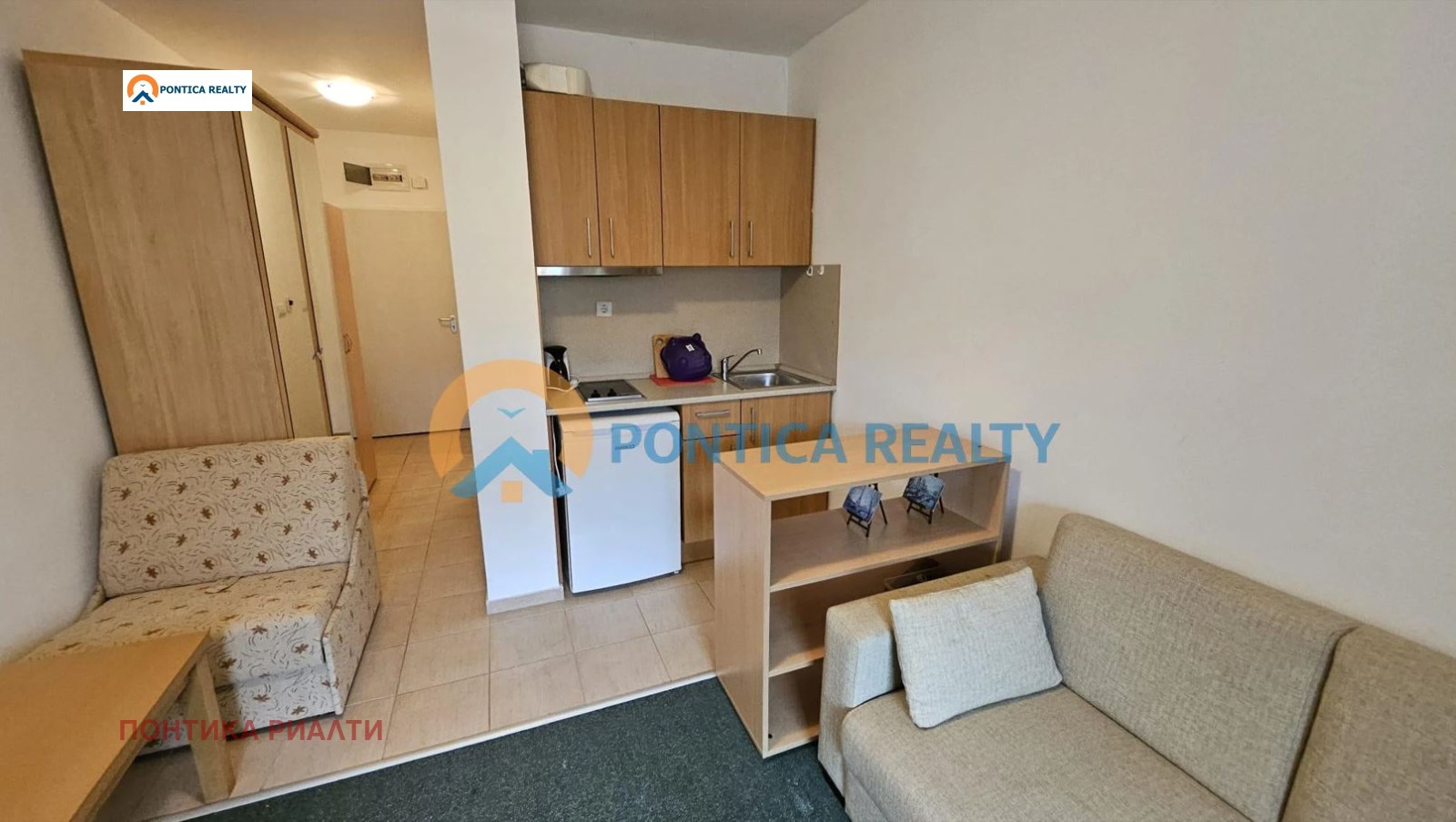 Продава 1-СТАЕН, гр. Ахелой, област Бургас, снимка 2 - Апартаменти - 55350473