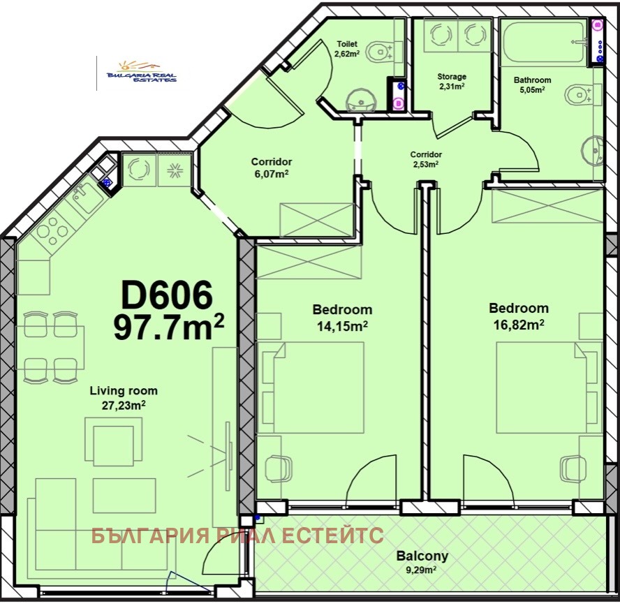 Продава 3-СТАЕН, гр. София, Полигона, снимка 6 - Апартаменти - 47200841