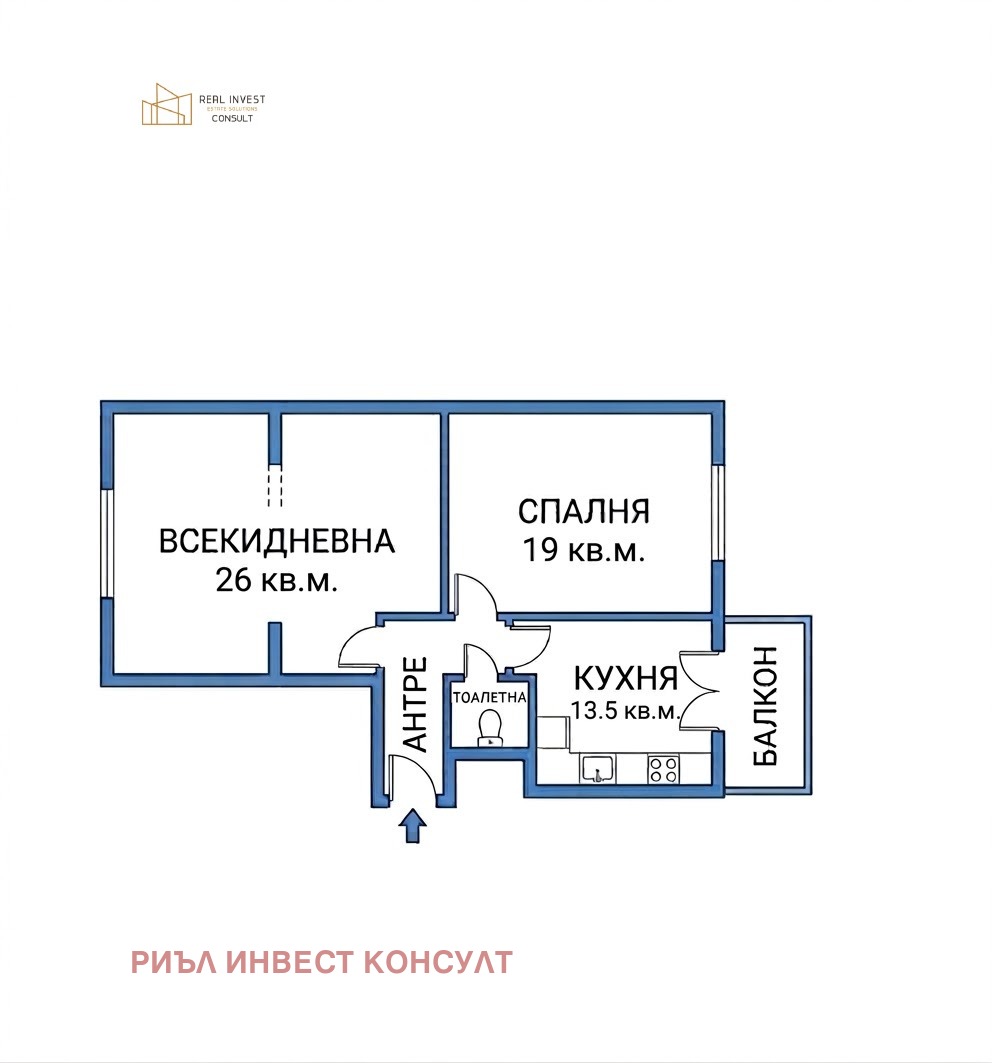 Продава 3-СТАЕН, гр. София, Център, снимка 2 - Апартаменти - 55816463