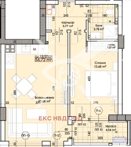 Продава 2-СТАЕН, гр. Пловдив, Тракия, снимка 1 - Aпартаменти - 49070452