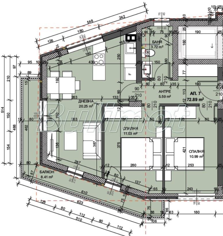 In vendita  2 camere da letto Varna , HEI , 86 mq | 93700452 - Immagine [2]