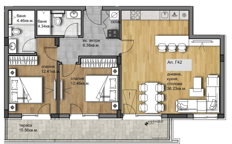 Продава 3-СТАЕН, гр. Пловдив, Христо Смирненски, снимка 2 - Апартаменти - 53466177