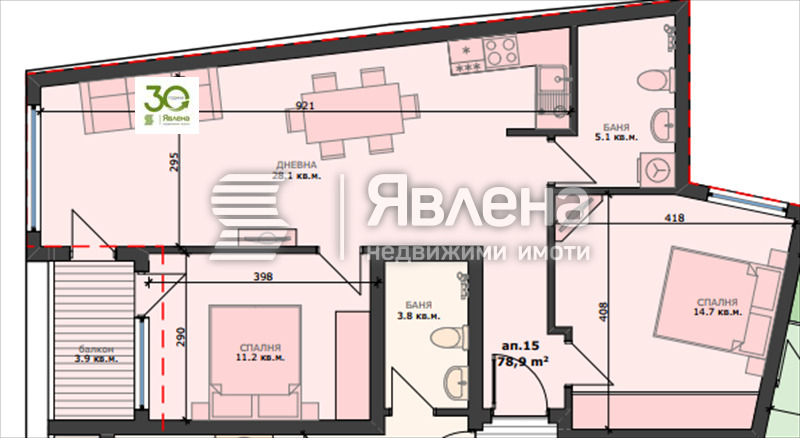 Продава 3-СТАЕН, гр. Варна, Погреби, снимка 2 - Апартаменти - 53953533