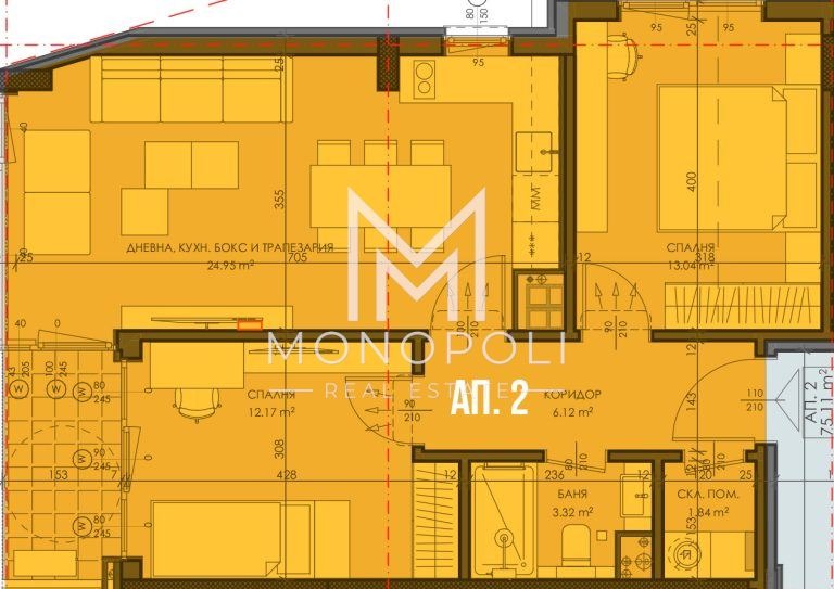 Продава 3-СТАЕН, гр. София, Овча купел, снимка 2 - Апартаменти - 55614219