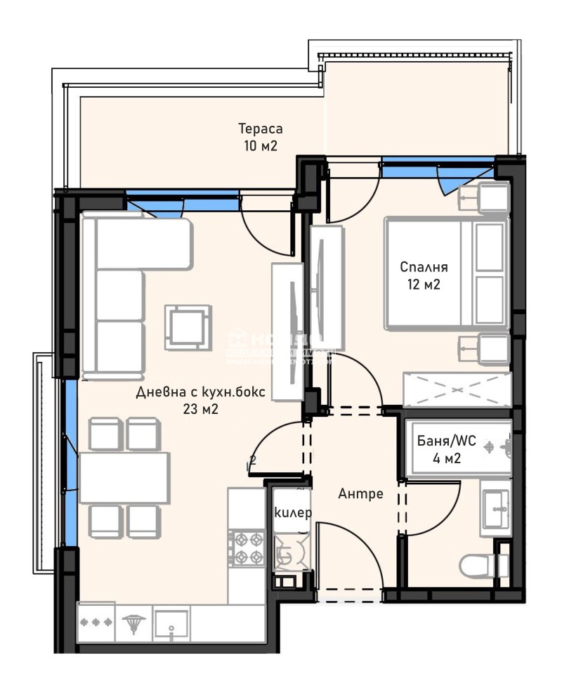 Продава 2-СТАЕН, гр. Пловдив, Остромила, снимка 4 - Апартаменти - 52935832