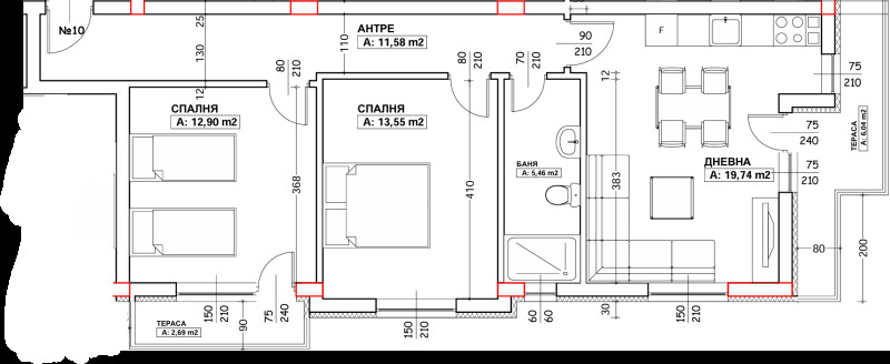 Продава 3-СТАЕН, гр. Благоевград, Освобождение, снимка 8 - Aпартаменти - 49068804