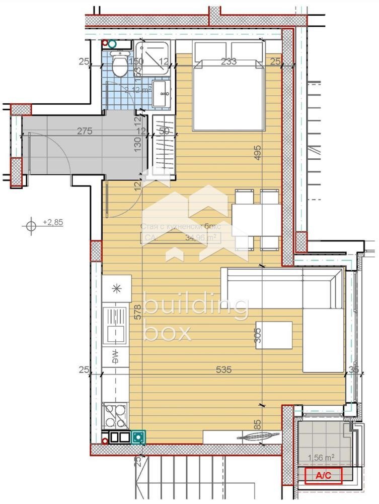 Продава 2-СТАЕН, гр. София, м-т Гърдова глава, снимка 3 - Апартаменти - 54607508