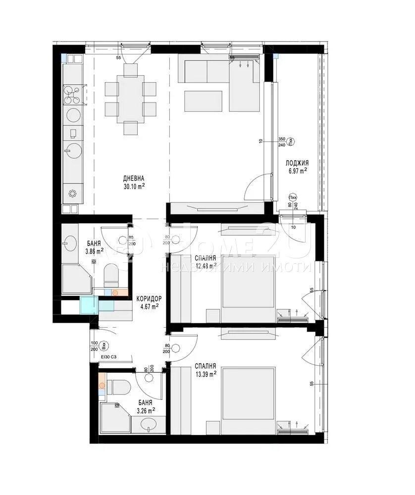Продава 3-СТАЕН, гр. София, Бъкстон, снимка 4 - Апартаменти - 54066948