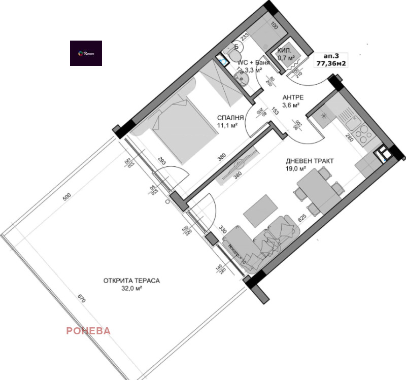 Na sprzedaż  1 sypialnia Warna , Wladislaw Warnenczik 1 , 86 mkw | 45007534 - obraz [6]