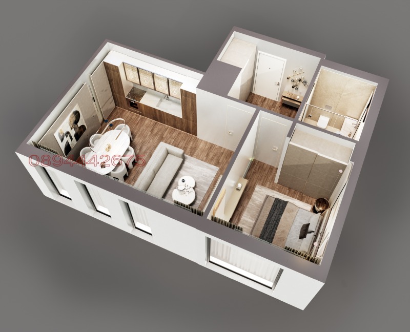 Till salu  1 sovrum Sofia , Krastova vada , 74 kvm | 88873453 - bild [12]