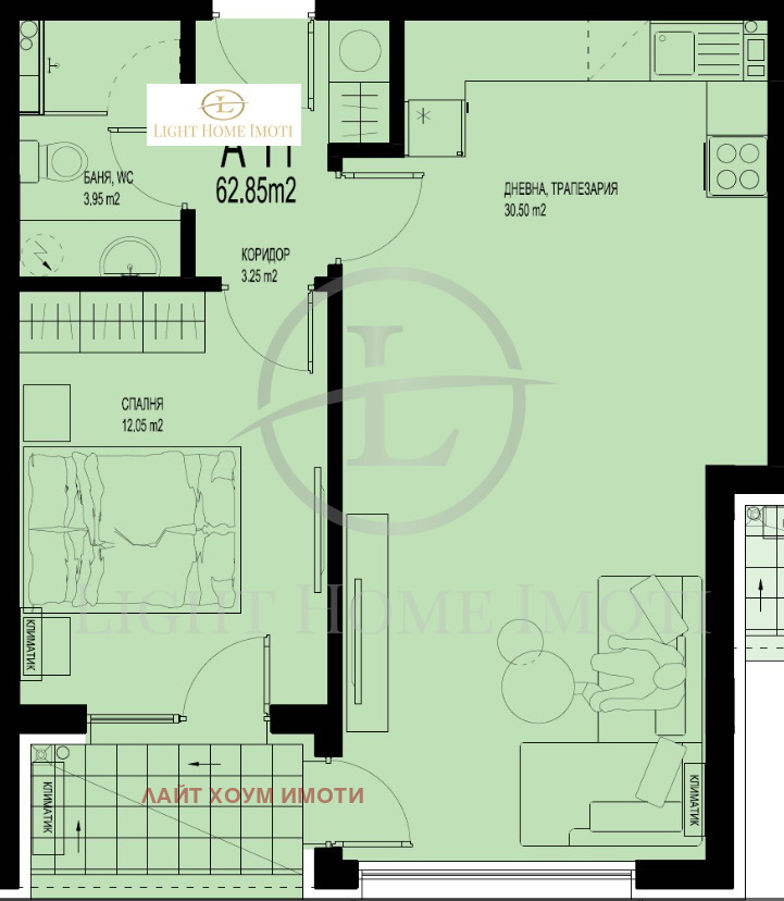 À venda  1 quarto Plovdiv , Hristo Smirnenski , 81 m² | 88546177 - imagem [5]