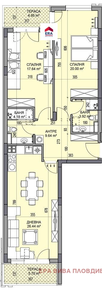 Продава 3-СТАЕН, гр. Пловдив, Гагарин, снимка 10 - Апартаменти - 53608579