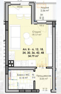 Продава 1-СТАЕН, град Пловдив, Гагарин • 41111 € • 39345735 — Holmes.bg