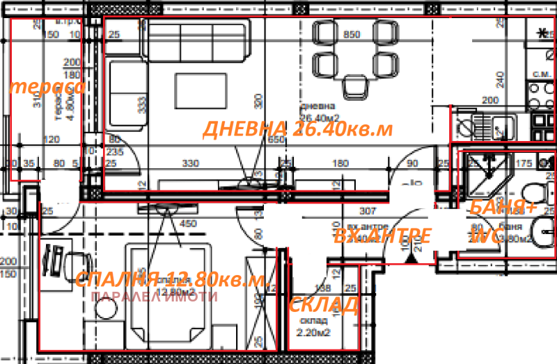 À venda  1 quarto Plovdiv , Hristo Smirnenski , 70 m² | 84465036 - imagem [2]