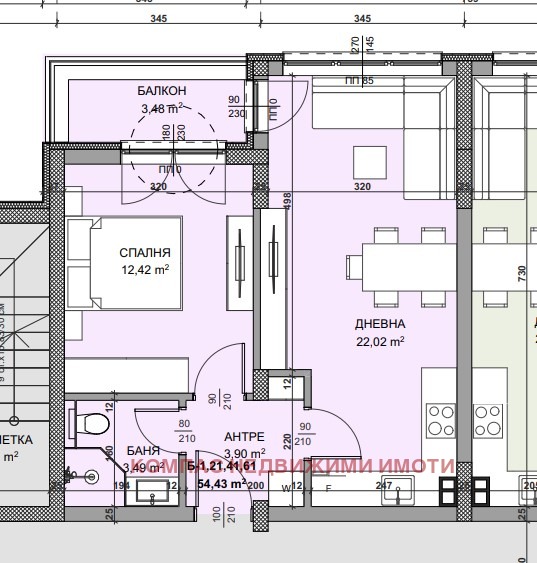 Na prodej  1 ložnice Varna , Vladislav Varnenčik 1 , 62 m2 | 60131978 - obraz [2]