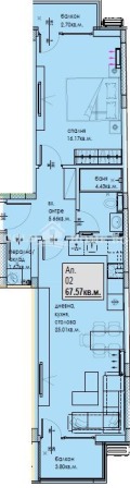Продава  2-стаен град Пловдив , Кючук Париж , 82 кв.м | 92004667 - изображение [2]
