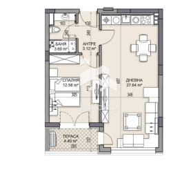 1 slaapkamer Gagarin, Plovdiv 2