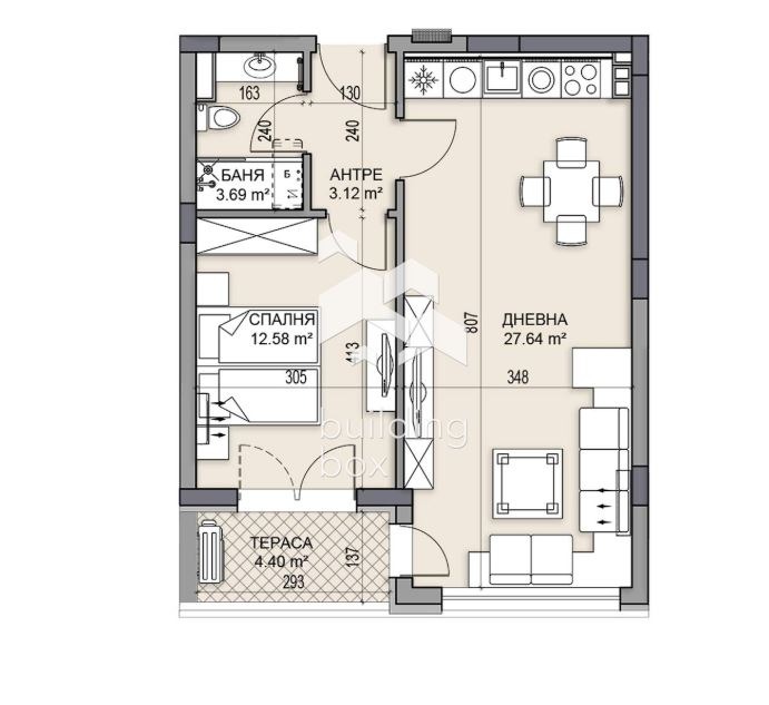 Te koop  1 slaapkamer Plovdiv , Gagarin , 79 m² | 86976381 - afbeelding [2]