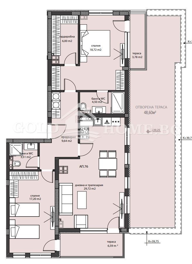 Продава 3-СТАЕН, гр. Пловдив, Христо Смирненски, снимка 2 - Aпартаменти - 46915894