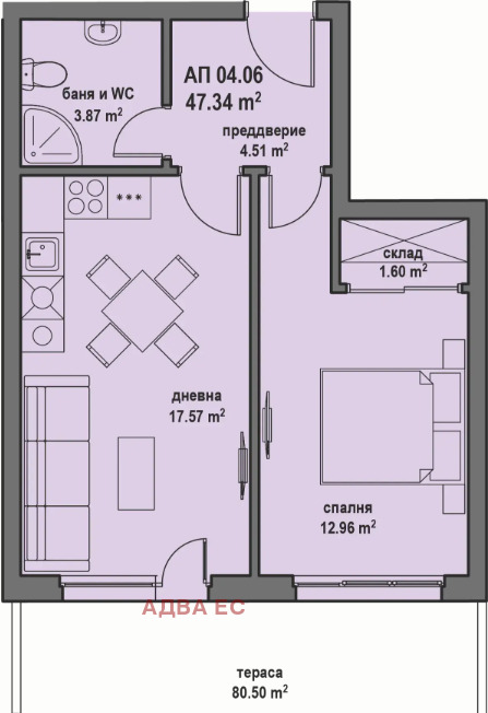 Продава 2-СТАЕН, гр. София, гр. Банкя
