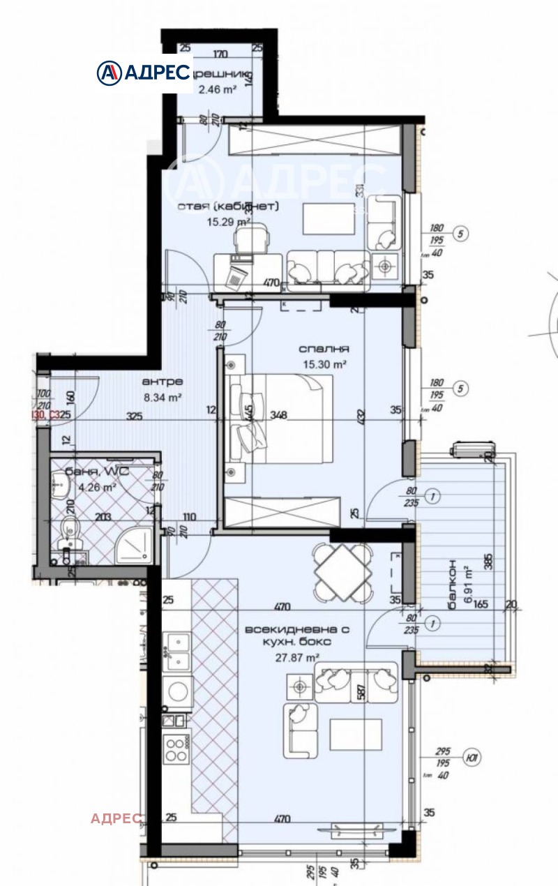 Продава  3-стаен град Варна , Младост 1 , 114 кв.м | 88575342