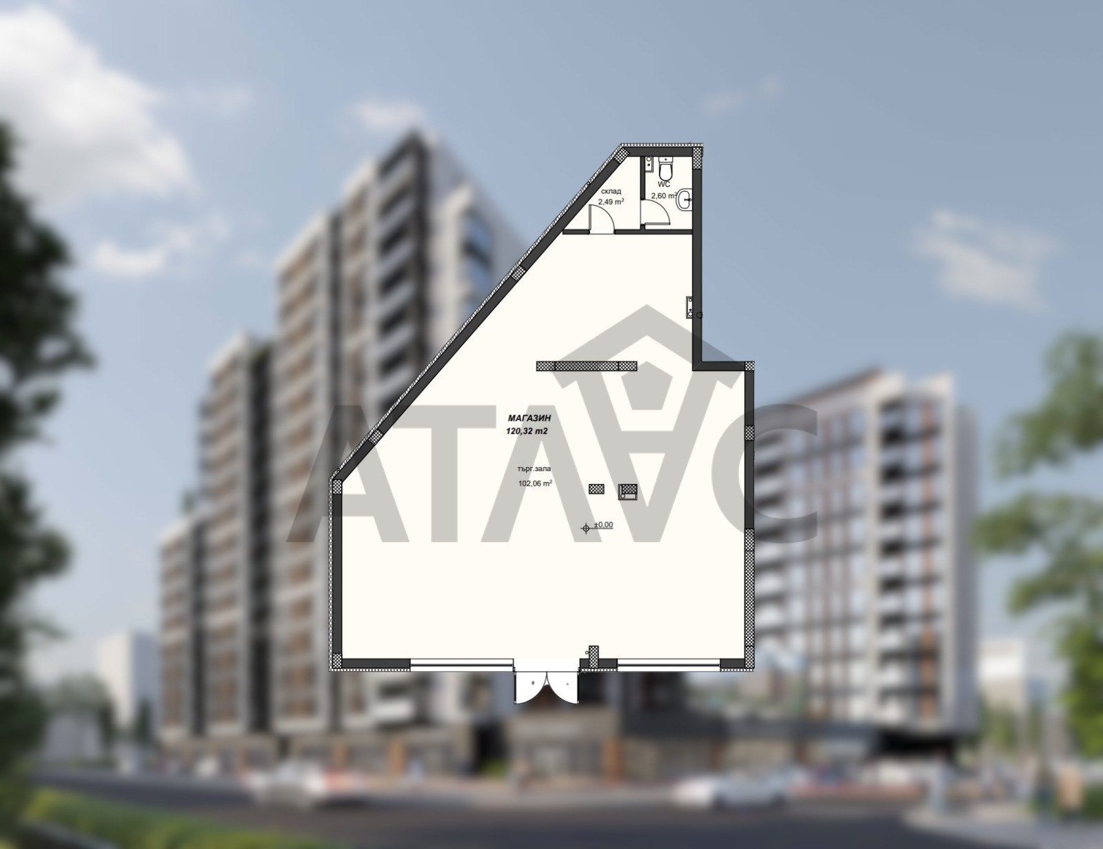 Продава МАГАЗИН, гр. Пловдив, Христо Смирненски