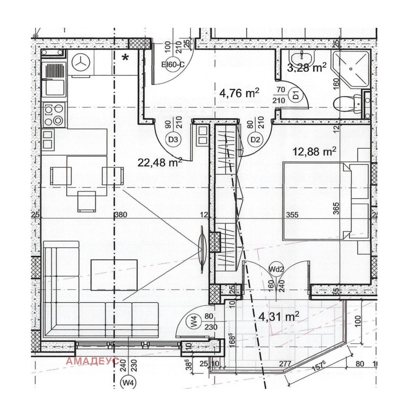 Til salg  1 soveværelse Sofia , Ovcha kupel , 64 kvm | 30511452 - billede [6]