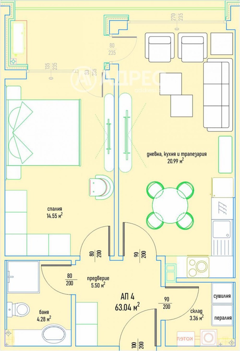 À vendre  1 chambre Sofia , Malinova dolina , 77 m² | 90231756 - image [4]