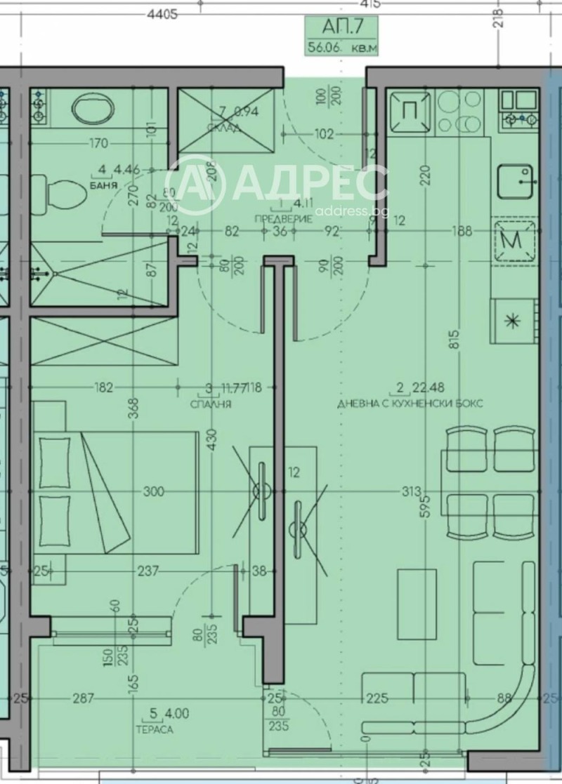Na prodej  1 ložnice Sofia , Malinova dolina , 65 m2 | 61532426 - obraz [4]