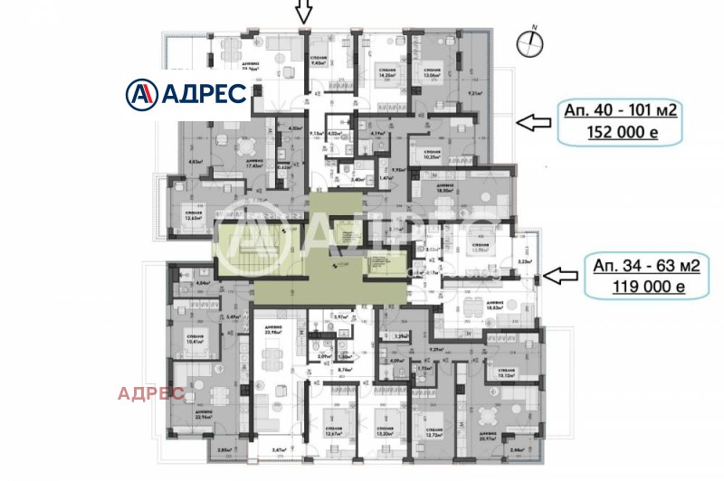 Продава 2-СТАЕН, гр. Варна, Изгрев, снимка 4 - Апартаменти - 52917726