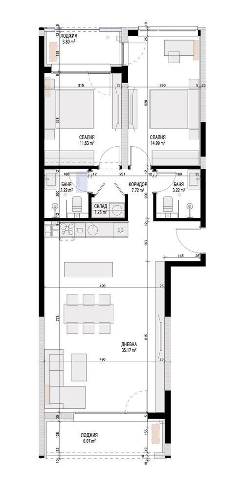 Zu verkaufen  2 Schlafzimmer Warna , Lewski 1 , 126 qm | 79456505 - Bild [8]