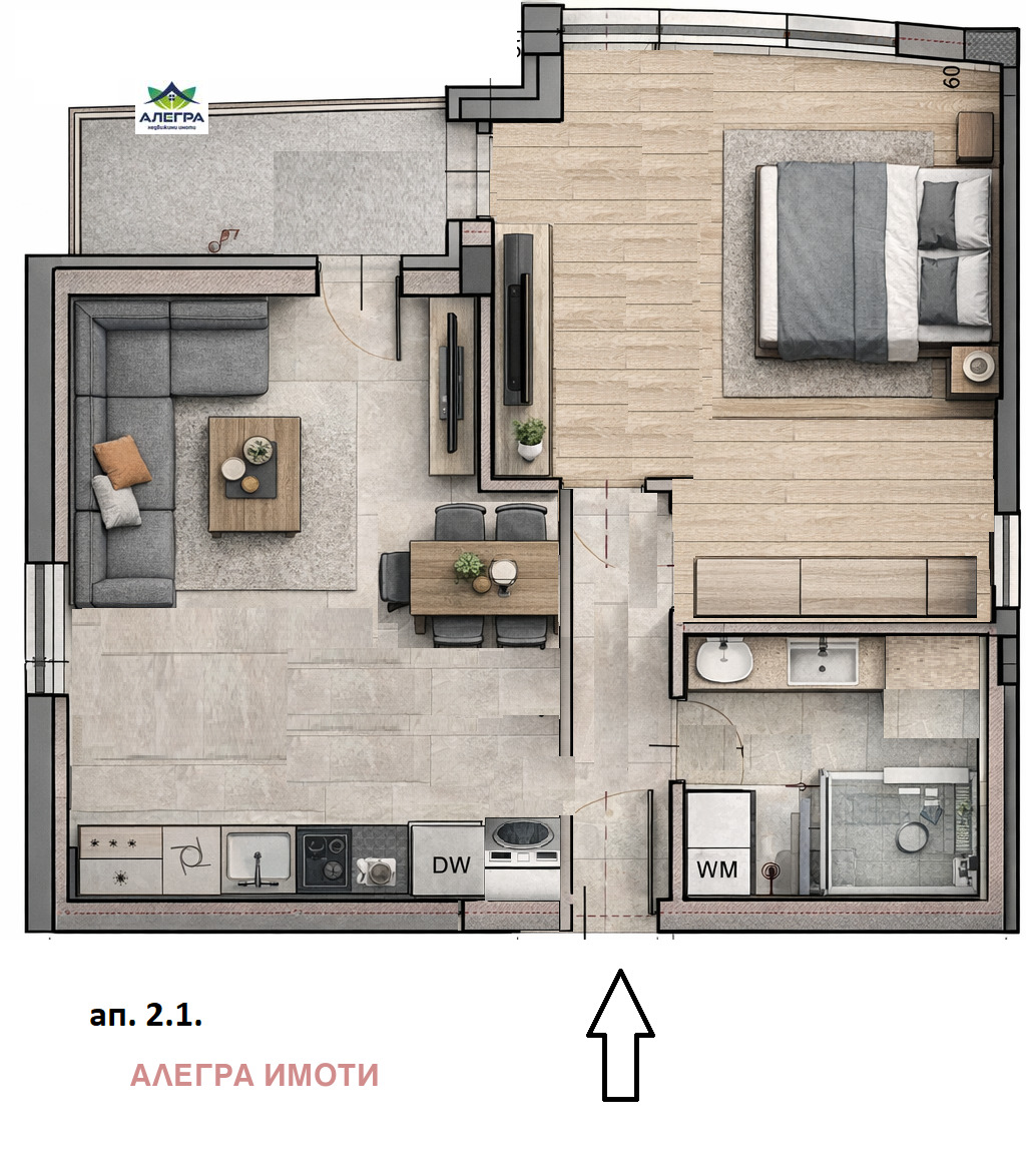 Продава 2-СТАЕН, гр. Пазарджик, Център, снимка 2 - Апартаменти - 53957744