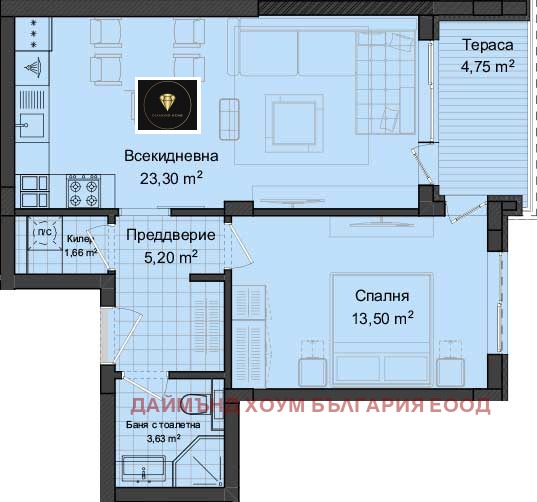 Продава  2-стаен град Пловдив , Гагарин , 72 кв.м | 31278005 - изображение [2]