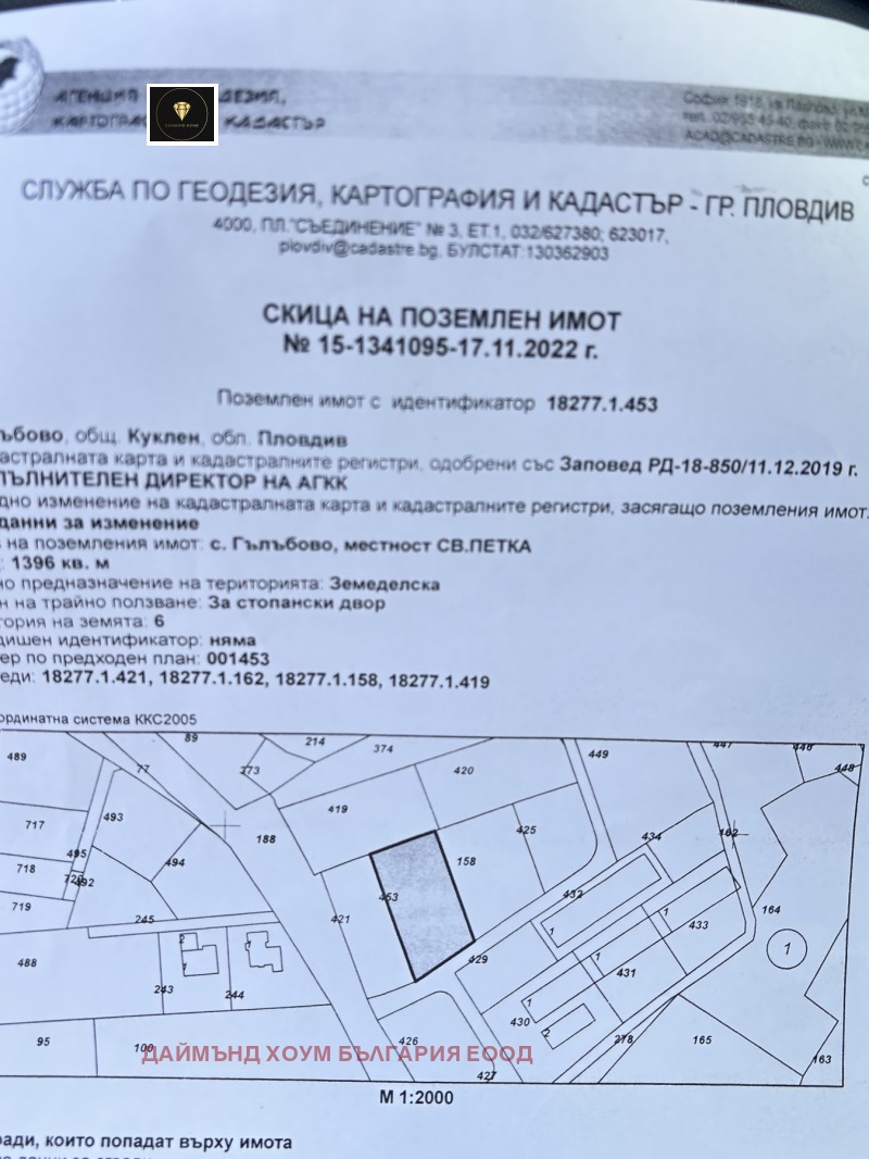 Продава ПАРЦЕЛ, с. Гълъбово, област Пловдив, снимка 4 - Парцели - 52116074