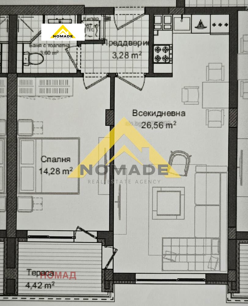 Продава 2-СТАЕН, гр. Пловдив, Гагарин, снимка 5 - Апартаменти - 52838562