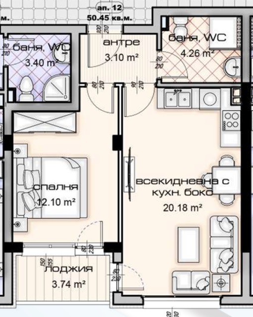 Продава 2-СТАЕН, гр. Варна, Кайсиева градина, снимка 13 - Апартаменти - 53888733