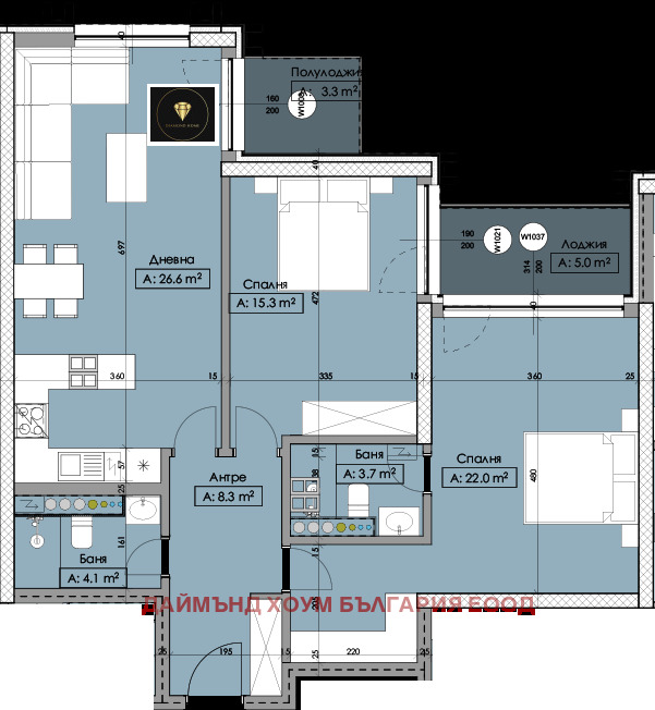 For Sale  2 bedroom Plovdiv , Karshiyaka , 121 sq.m | 17859069 - image [2]