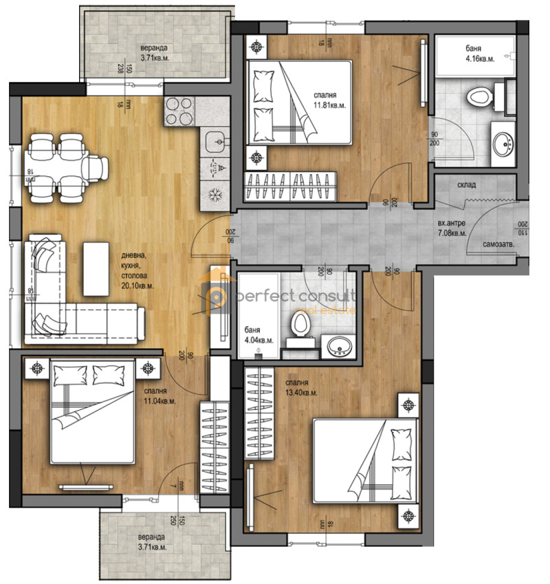 Zu verkaufen  3+ Schlafzimmer Plowdiw , Hristo Smirnenski , 101 qm | 83868728