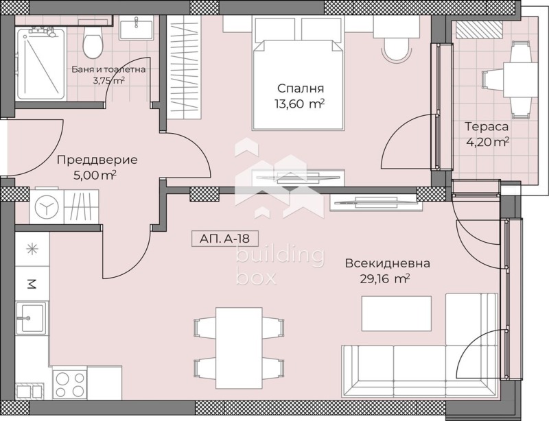 Продава 2-СТАЕН, гр. Пловдив, Остромила, снимка 2 - Aпартаменти - 49004425