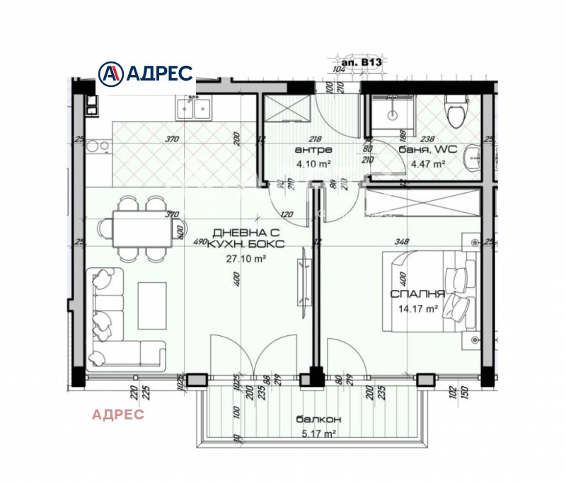 Продава 2-СТАЕН, гр. Варна, Виница, снимка 3 - Aпартаменти - 47159373