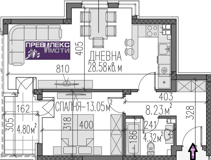 In vendita  1 camera da letto Plovdiv , Kamenitsa 2 , 87 mq | 71899601