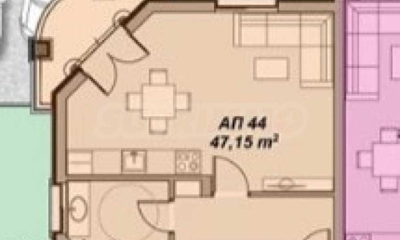 Продава 1-СТАЕН, к.к. Слънчев бряг, област Бургас, снимка 2 - Апартаменти - 53252484