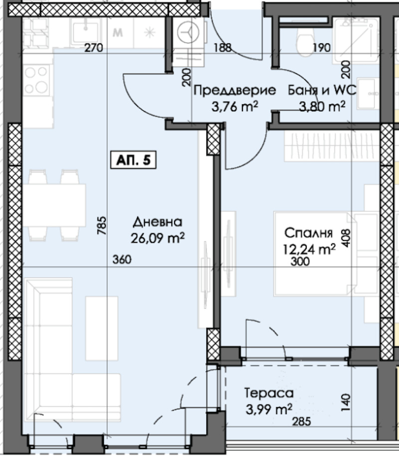 À vendre  1 chambre Plovdiv , Trakiya , 70 m² | 48059689 - image [2]
