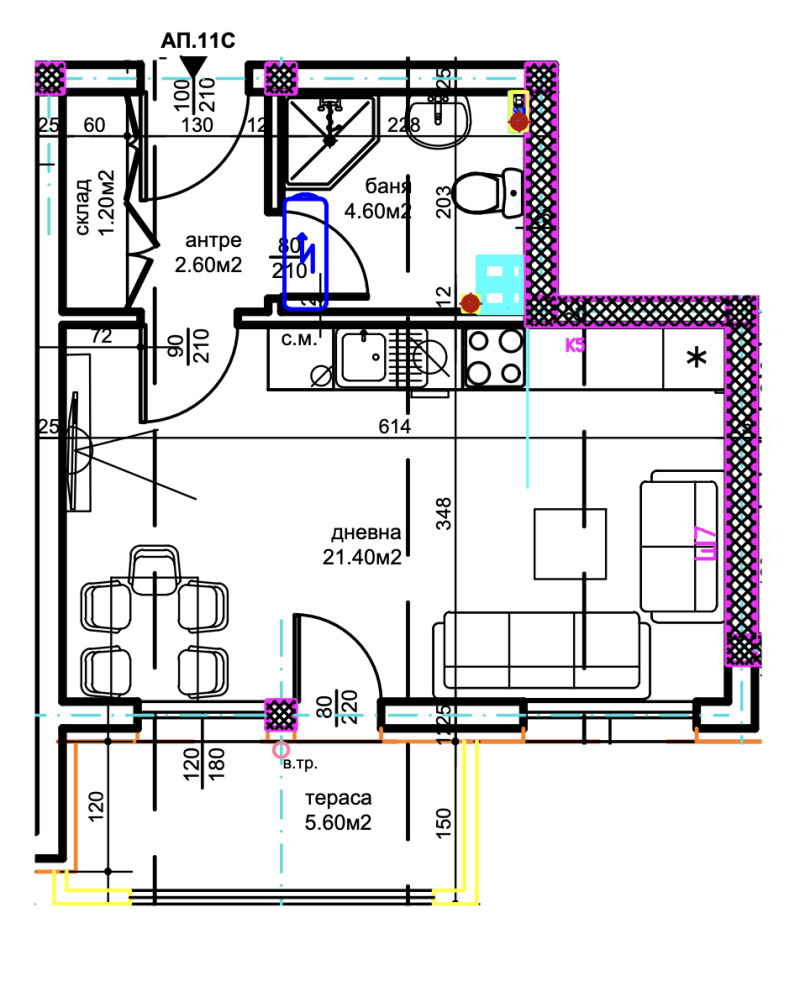 Продава 1-СТАЕН, гр. Пловдив, Беломорски, снимка 4 - Апартаменти - 52721589