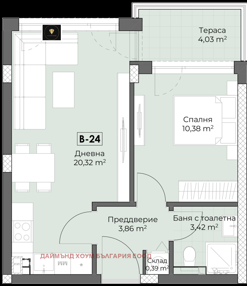 Продава 2-СТАЕН, гр. Пловдив, Беломорски, снимка 3 - Апартаменти - 53519880