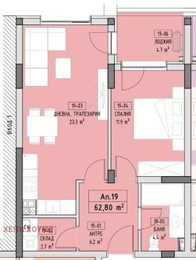 1 Schlafzimmer Malinowa dolina, Sofia 4