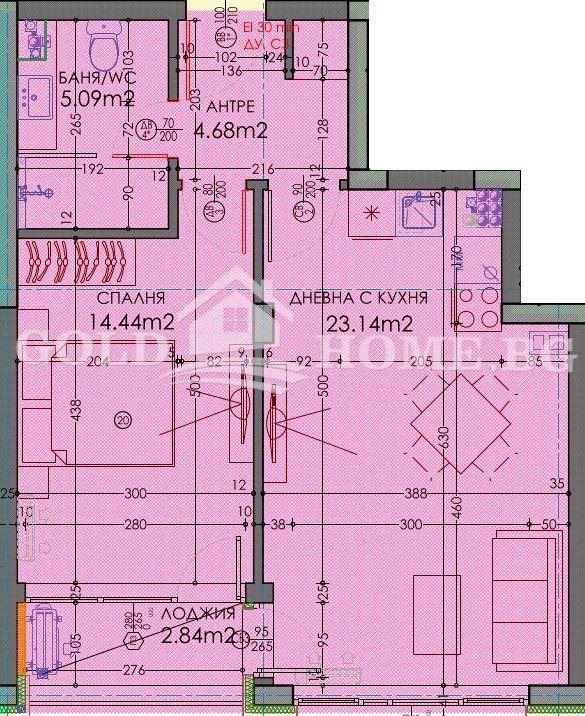 Til salg  1 soveværelse Plovdiv , Trakiya , 72 kvm | 54464333 - billede [2]