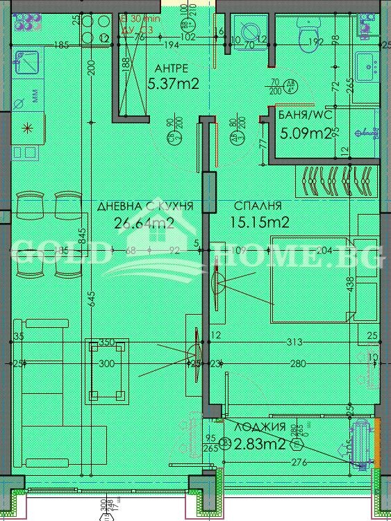 Til salg  1 soveværelse Plovdiv , Trakiya , 72 kvm | 54464333 - billede [6]